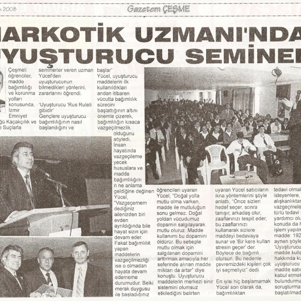 Narkotik Uzmanından Uyuşturucu Semineri