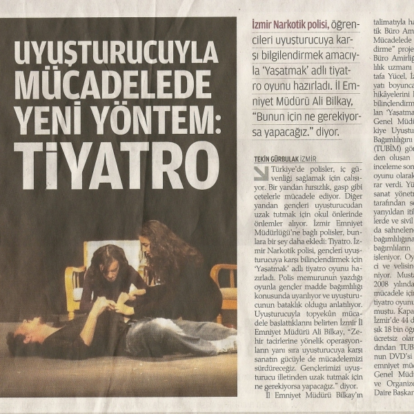 Uyuşturucuyla Mücadelede Yeni Yöntem: TİYATRO
