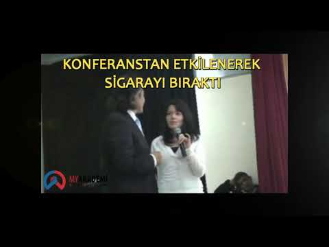 KONFERANS SONUNDA SİGARAYI BIRAKTI